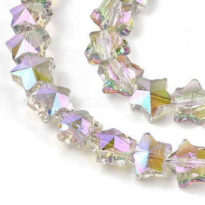 Гальванизируйте прозрачное стекло бисер нитей EGLA-U004-03A-HP05-1