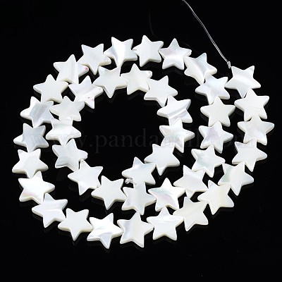 Нити бусин из натуральных трохоидных/трохус ракушек SSHEL-N034-96B-B01-1