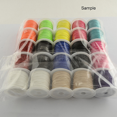 Корейская вощеной шнуры полиэфирные YC-R004-1.0mm-12-1