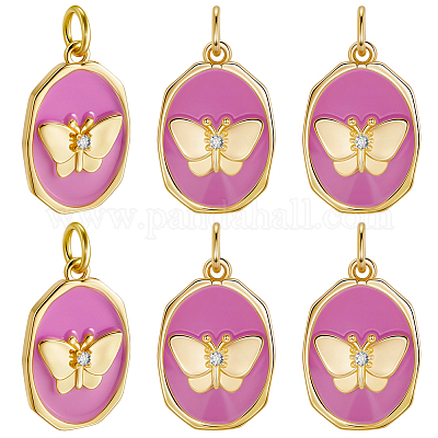 Подвески из латуни с эмалью KK-BBC0020-67-1