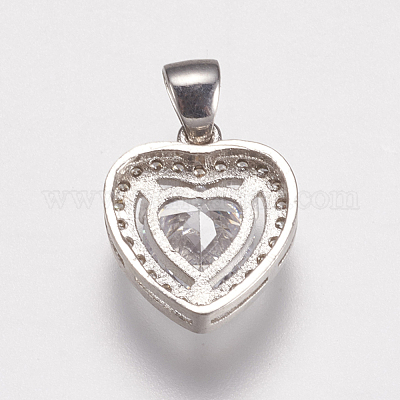 Латунные микро проложить кубического циркония подвески ZIRC-E143-58B-P-1