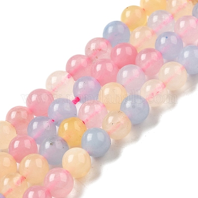 Окрашенные природные малайзии нефрита бисер нитей G-G021-02A-14-1