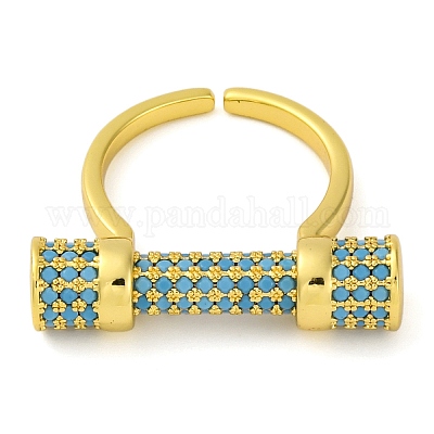 Кольца-манжеты из латуни с микропаве из кубического циркония для женщин KK-M021-02G-02-1