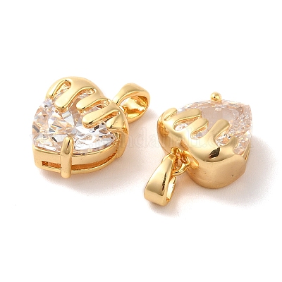 Латунные микро проложить кубического циркония подвески KK-M243-18G-1