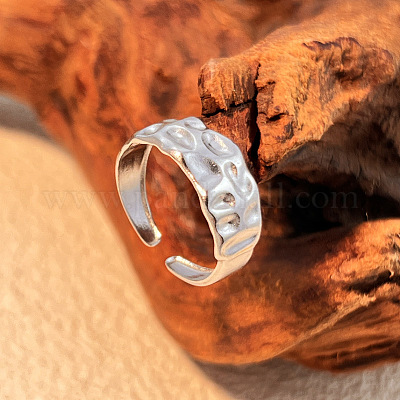 Кованые манжетные кольца из нержавеющей стали 304 RJEW-S626-04P-1