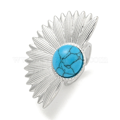 Кольца-манжеты из синтетической бирюзы из нержавеющей стали 304 G-Z056-07P-04-1