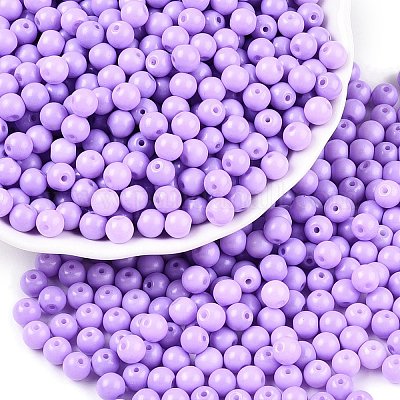 Непрозрачная выпечка окрашены стеклянные бусины DGLA-T004-02L-1