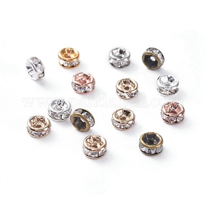 Perline distanziatori strass in ottone&nbsp;RB-X0013-10-NF-1