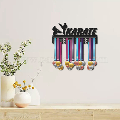 Porta Medaglie Da Parete Per Ballerini - Espositore 30 Ganci Nero Con Tema Danza - Foto 10