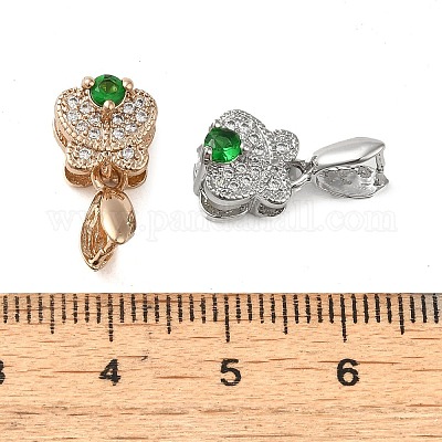 Стеллажное покрытие латунь микро паве кубический цирконий ледоруб щепотка поручни KK-K340-21-1