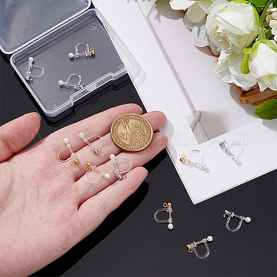 Пластиковые серьги с клипсами STAS-UN0001-21-1