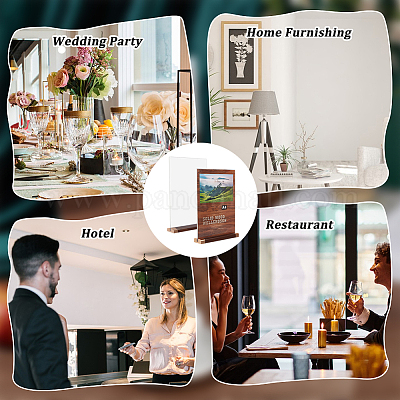 Держатель для визиток из акрила в форме прямоугольника a4 t ODIS-WH0080-26A-1