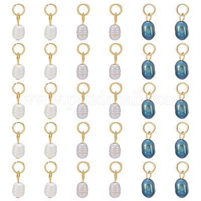 30 шт. подвески из натурального жемчуга 3 цветов PALLOY-PH01824-1