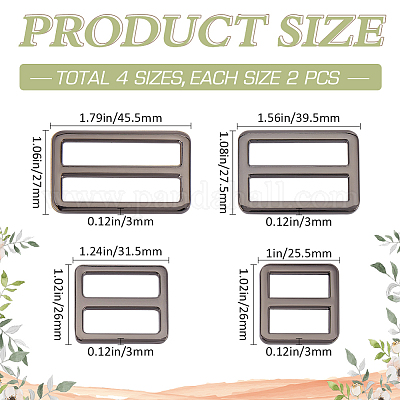 8 шт. 4-х стилевые пряжки из сплава FIND-GF0007-01B-1