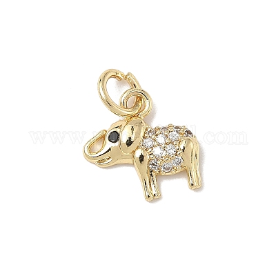 Латунные микро проложить кубического циркония подвески ZIRC-I356-15G-06-1