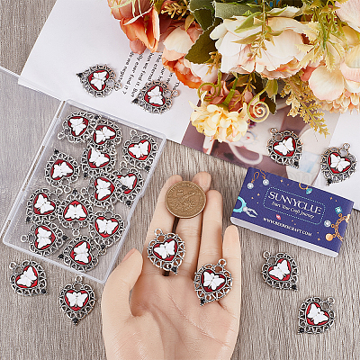 24 шт. Подвески из сплава с эмалью ENAM-SC0007-74-1