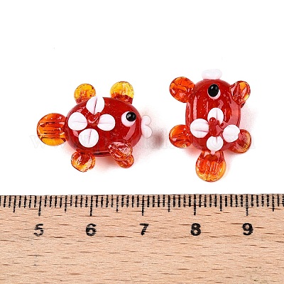 Нити бугорчатых бусин ручной работы в технике лэмпворк LAMP-T021-25H-1