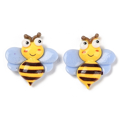 Кабошоны с декодированием из непрозрачной смолы на тему насекомых RESI-M044-03A-1