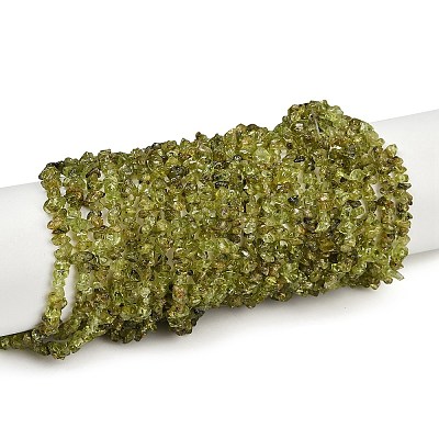 Природный перидот бисер нитей G-P332-48-02-1