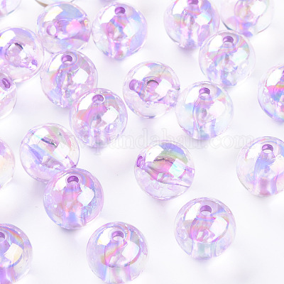 Прозрачные акриловые бусины MACR-S370-B16mm-746-1
