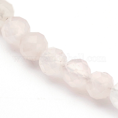 Естественно Розовый кварц бисером ожерелья NJEW-JN03315-02-1