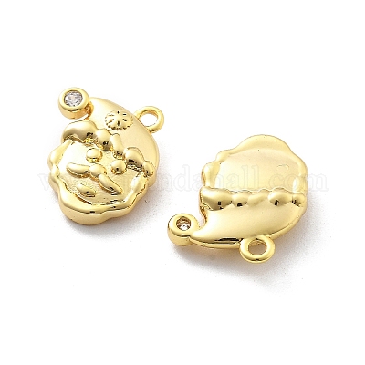 Латунные микро проложить кубического циркония подвески KK-U049-04G-03-1