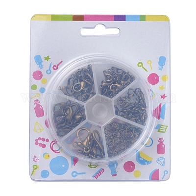 Литые омара коготь застежками и кольца прыжок установить PALLOY-X0004-AB-NF-B-1