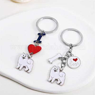 Wewaysmile 2 шт. брелок для ключей в виде собаки JX785A-1