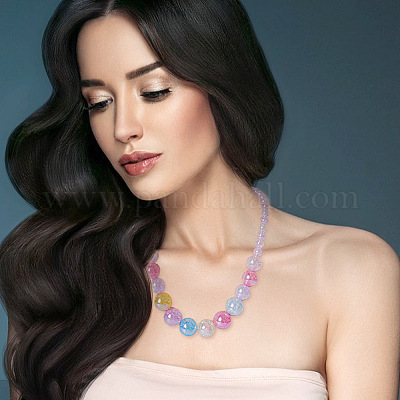 96 шт. 16 цвета акриловые бусины&nbsp;OACR-GO0001-01-1