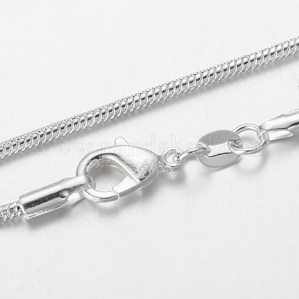 makings snake brass chain necklace round claw clasps lobster platinum pandahall