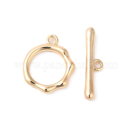 Brass Toggle Clasps KK-O144-30G-1