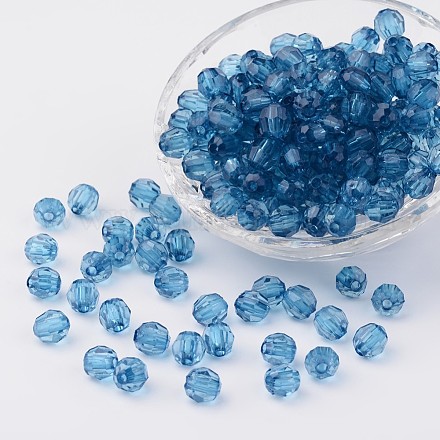 Perles en acrylique transparente X-DB8mmC-43-1