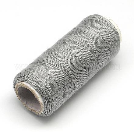 布地やDIYクラフト用品402ポリエステル縫糸コード  ライトグレー  0.1mm  約120m /ロール  10のロール/袋 OCOR-R027-40-1