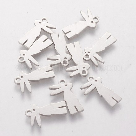 201 Stainless Steel Bunny Charms STAS-Q201-T495-1