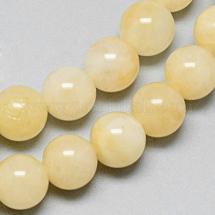 Naturali giallo perline avventurina fili G-Q948-80B-8mm-1