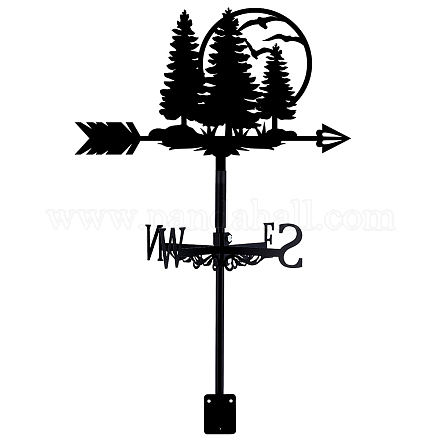 Indicador de dirección del viento de hierro orangután AJEW-WH0265-017-1