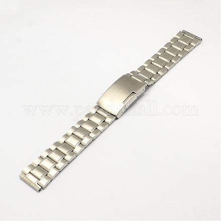 304 Stainless Steel Watch Bands WACH-Q009-22mm-01-1