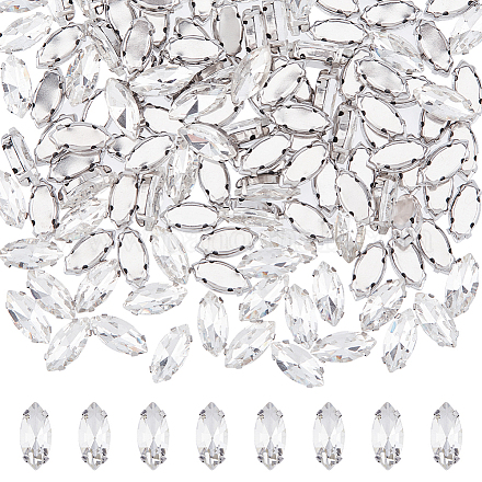 120 шт. пришивной стразы в виде конского глаза RGLA-DC0001-07B-1