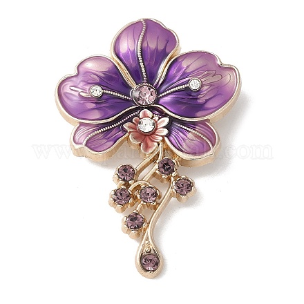 Цветочные эмалевые булавки JEWB-M067-04KCG-02-1