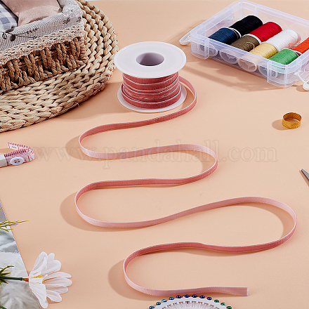 10 ярд односторонней бархатной ленты SRIB-LP0001-02O-1