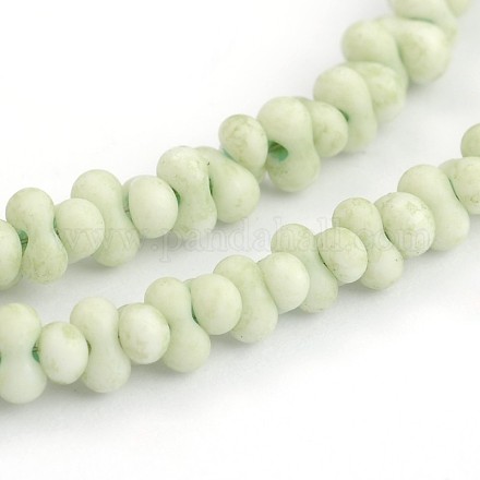 Os dépoli chapelets de perles de verre X-GLAA-J080-B09-1