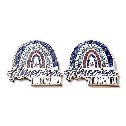 Большие деревянные подвески WOOD-D028-01C-1