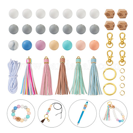 Kit de fabrication de bracelet porte-clés bricolage DIY-TA0004-21-1