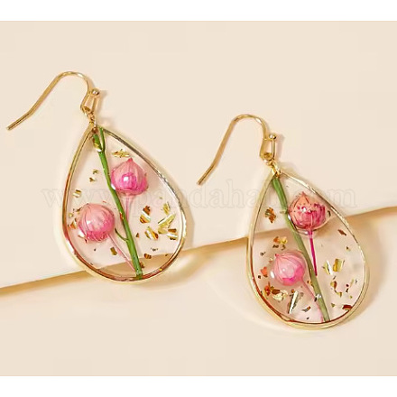 Серьги-подвески из сплава смолы в форме капли FS-WG72C44-04-1