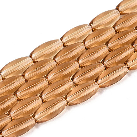 Прозрачные стеклянные бусины GLAA-T028-15T-02-1