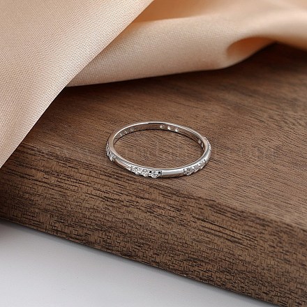 925 кольцо на палец из стерлингового серебра для женщин RJEW-C133-05P-1