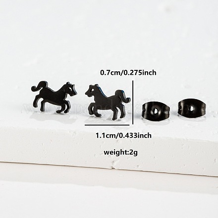 201 серьги-гвоздики из нержавеющей стали&nbsp;FS-WGB18B1-20-1