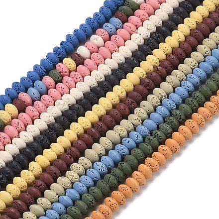 Синтетические бусины из лавы G-B087-02A-1