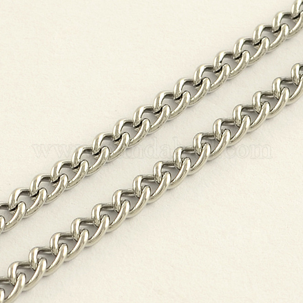 304 Stainless Steel Curb Chains CHS-R008-05-50m-1
