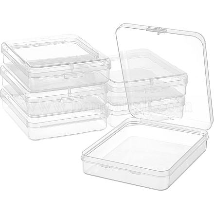 Transparent Polypropylene(PP) Bead Containers CON-WH0074-73-1